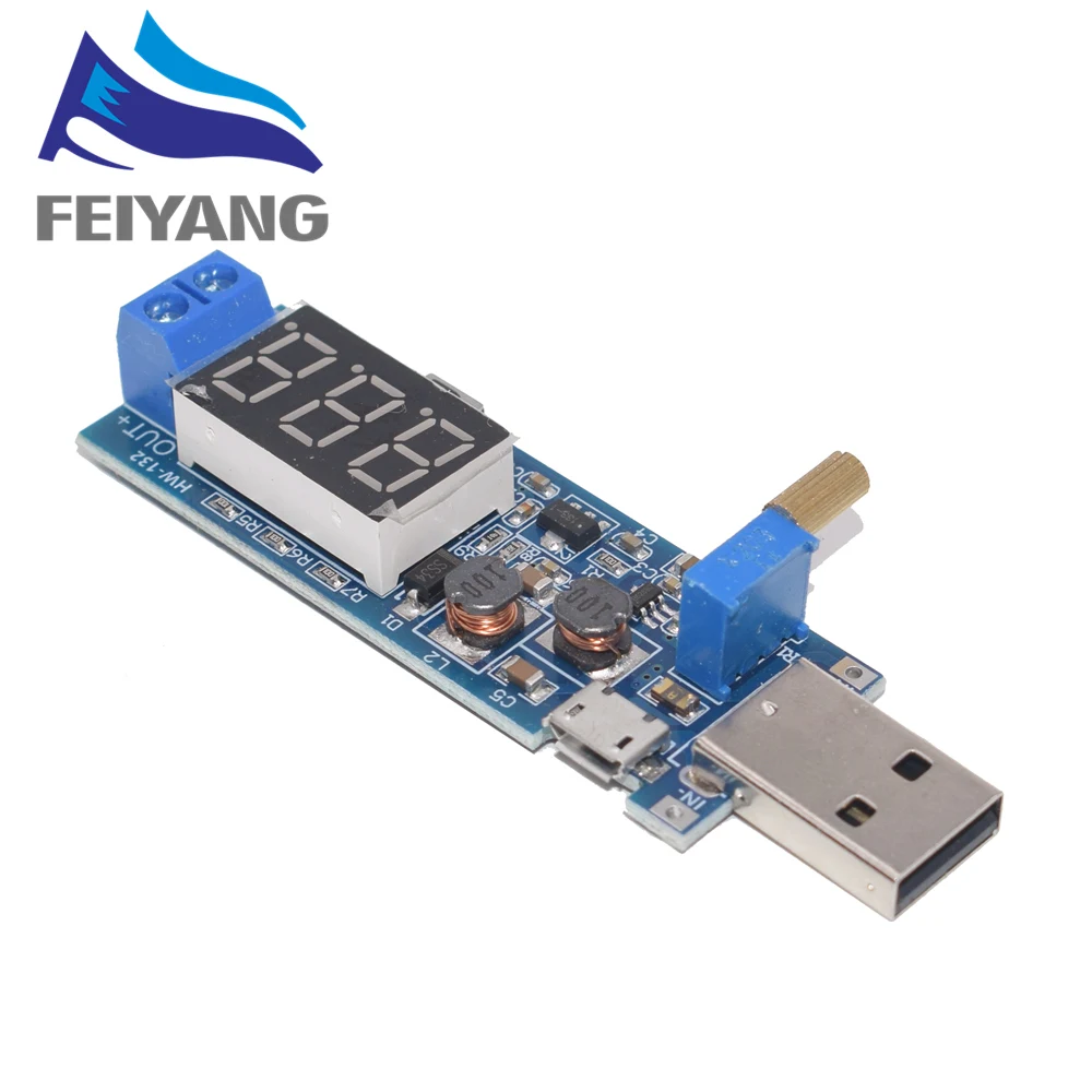 

1PCS DC-DC 5V to 3.5V / 12V USB Step UP / Down Power Supply Module Adjustable Boost Buck Converter Out DC 1.2V-24V
