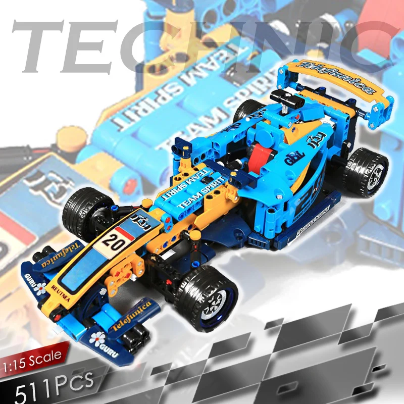 511 шт. Technic Racing Toys F1 строительные блоки создатель эксперт город автомобиль идеи