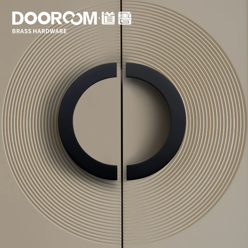 Латунные мебельные ручки Dooroom современные легкие Роскошные полукруглые для
