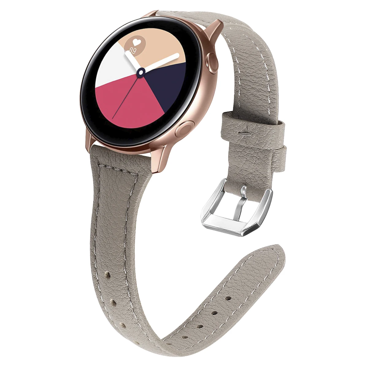 Кожаный ремешок для samsung Galaxy Watch 42 мм Active 2 44 мм 40 мм браслет ремешок 20 мм браслет ремешок для Huami Amazfit GTR 42 мм