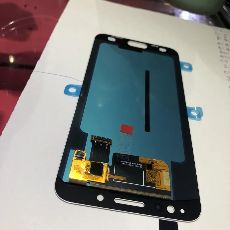 Супер Amoled дисплей lcd s для samsung Galaxy c8 C7 C710F/DS C710 ЖК-экран сенсорный дигитайзер сборка - Цвет: c8 white oled
