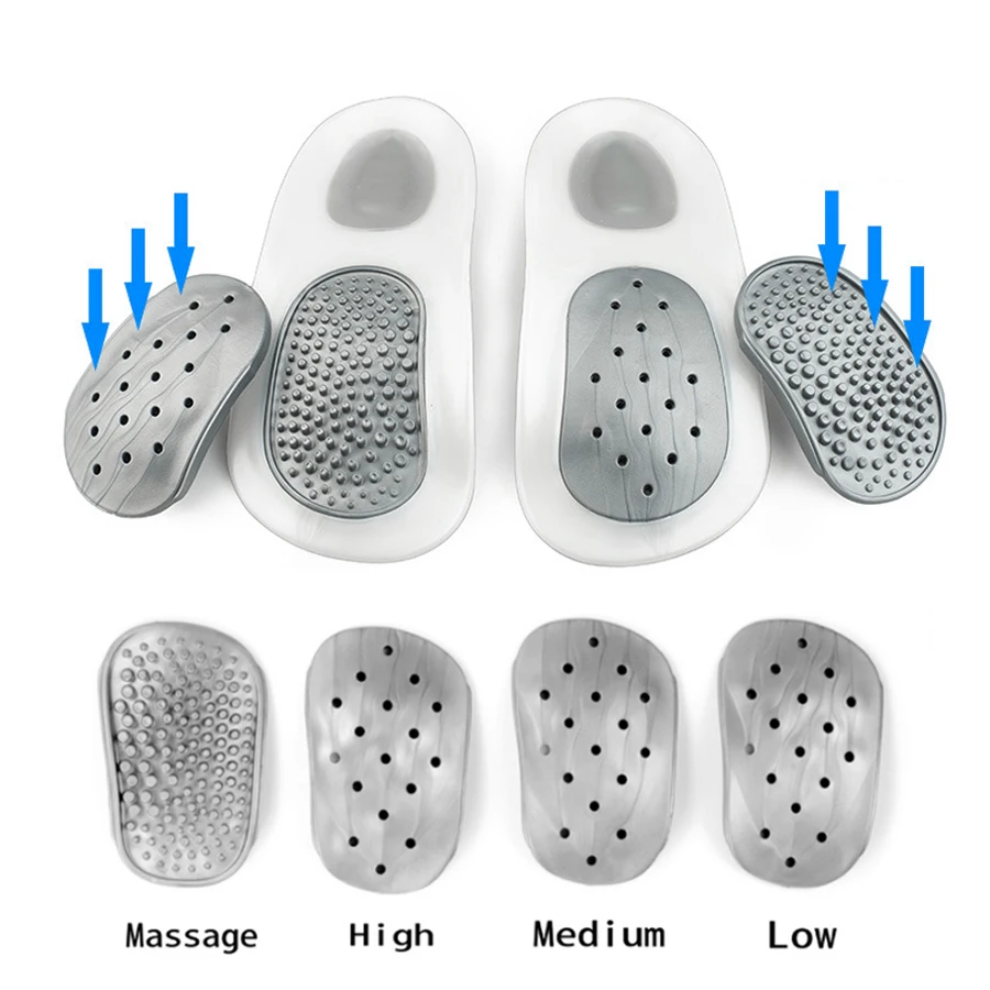 Ортопедические стельки для супинатора, силиконовые гелевые стельки для обуви для плоскостопия, ортопедические стельки для мужчин и женщин