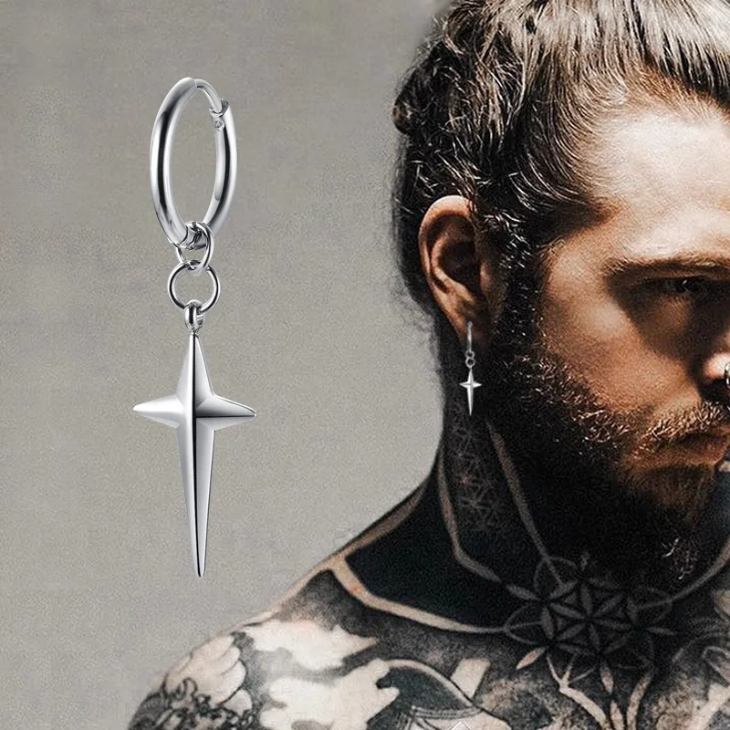 Orecchino Huggie In Acciaio Inossidabile Orecchino A Cerchio Con - Foto 11