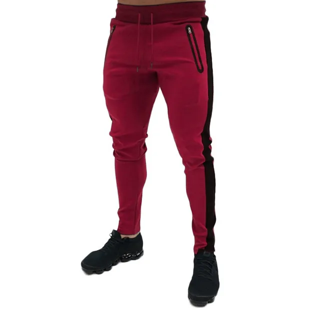 Women's jogging pants 15 styles of street pants, women's summer loose trousers, casual sports pants, Harajuku pants, solid color Rose Red