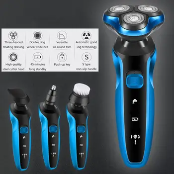 

Men Electric Shaver Rechargeable Razor Shaving Machine Beard Trimmer Washable Wet Dry Waterproof