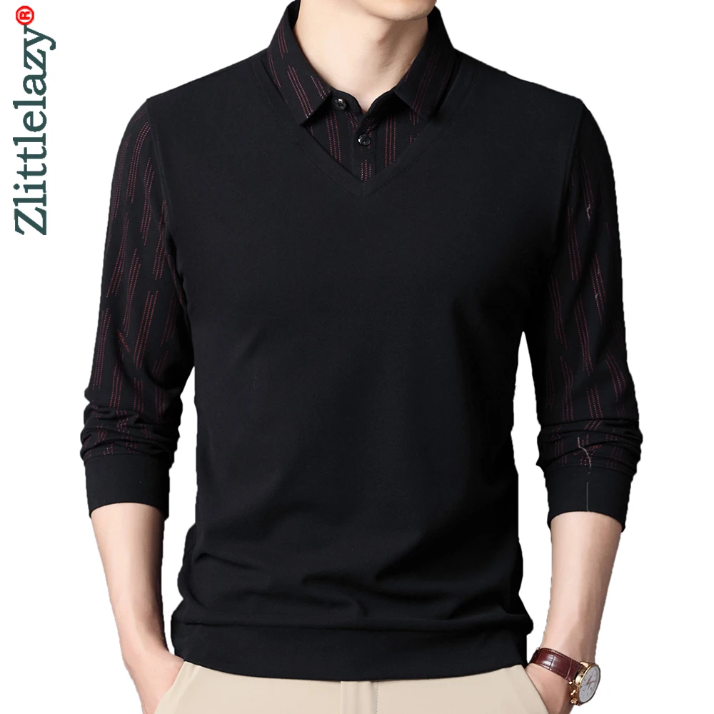 2022 модные дизайнерские поддельные две части мужская одежда рубашки поло мужские