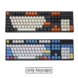 Capuchons de touches de clavier en PBT, 104 touches, gravure Laser Gauss, vert lait, rouge, grand carbone King, Dolch gratuit pour clavier mécanique à interrupteur Cherry MX 