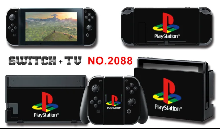 1set New Cute Anime Full Body Sticker for NS Switch Protective Cover Skin Colorful Art for Game Console Joy-Con Controller Decor