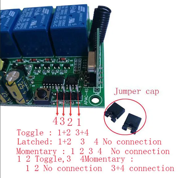 AC110V 220V 230V 4CH 4 CH 10A реле RF беспроводной пульт дистанционного управления Переключатель Беспроводной Выключатель Света приемник+ передатчик двери гаража