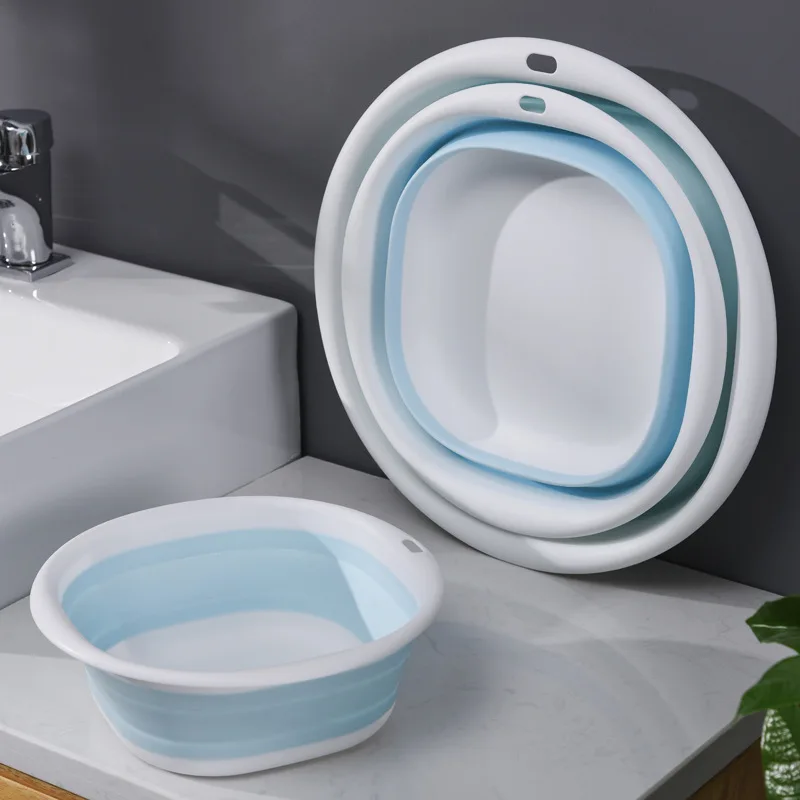 Multi-Purpose Folding Collapsible Wash Basin Folding Basins Portable Basin for Washing Bathbasin Bucket Car Washing Ourdoors