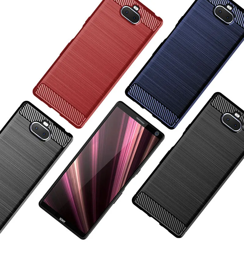 Для Sony Xperia XA4 XA3 Ultra XA2 Plus XA1 Ace2 противоударный чехол из волокна Мягкий Coque |