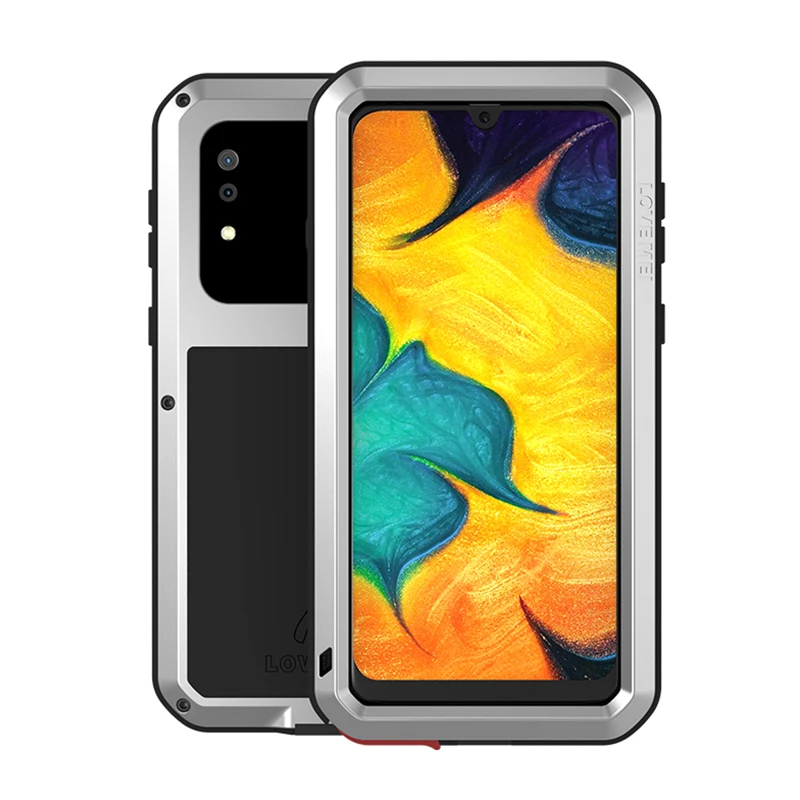 Love Mei металлический чехол для samsung Galaxy A30 A20 Броня противоударный чехол для телефона для samsung A30 A20 прочный полный корпус противоударный чехол