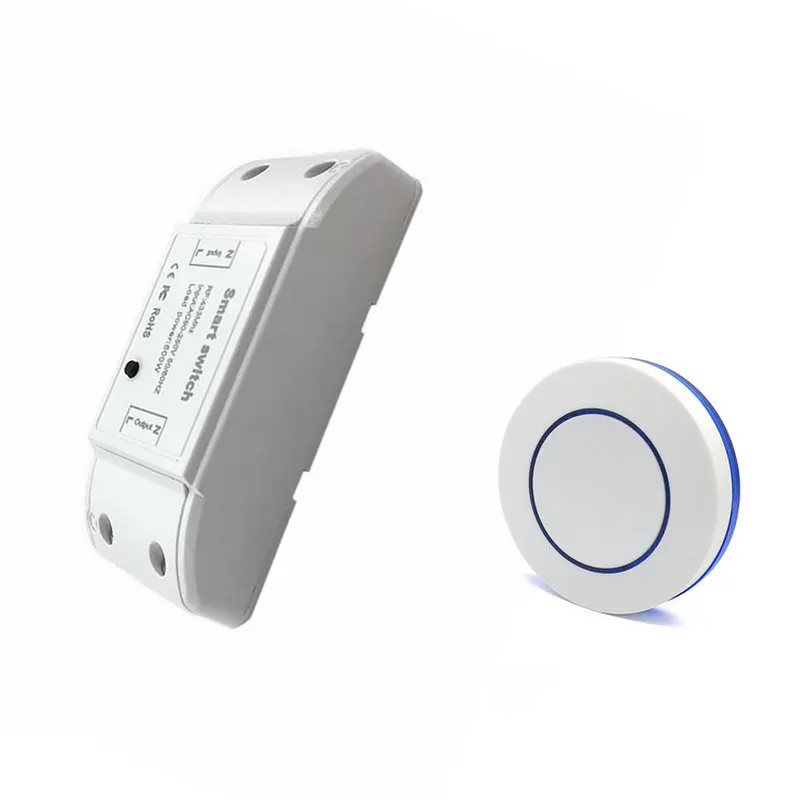 

433MHz Universal Wireless Remote Control AC220V 2CH RF Relay Receiver And Transmitter for Smart Home