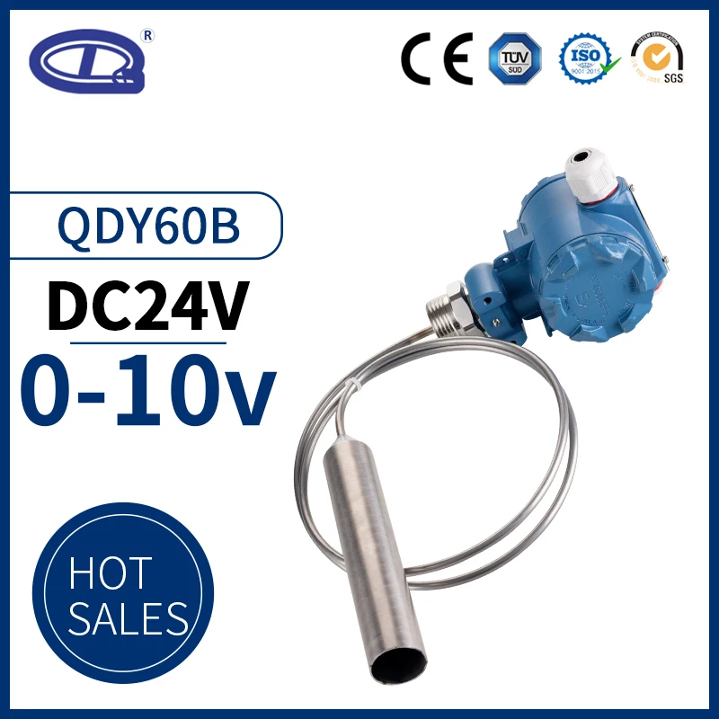 

QDY60B Hydrostatic liquid water tank level sensor diesel fuel tank level transmitter 0-10V oil tanks level sensor
