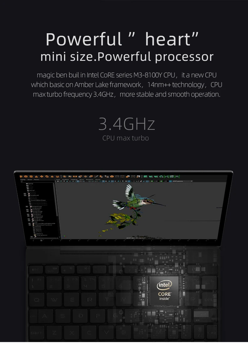 8,9 дюймов MAG1 мини ПК ядро M3 Черный сенсорный экран ноутбук M3-8100Y 8G+ 256G, 16G+ 512G wifi 4G бизнес ноутбук мини тонкий ноутбук