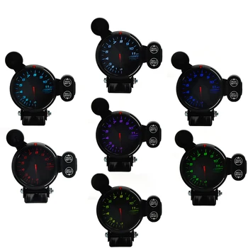 

DRAGON GAUGE 80mm Tachometer RPM Gauge With Logo 7 Colors Changeable