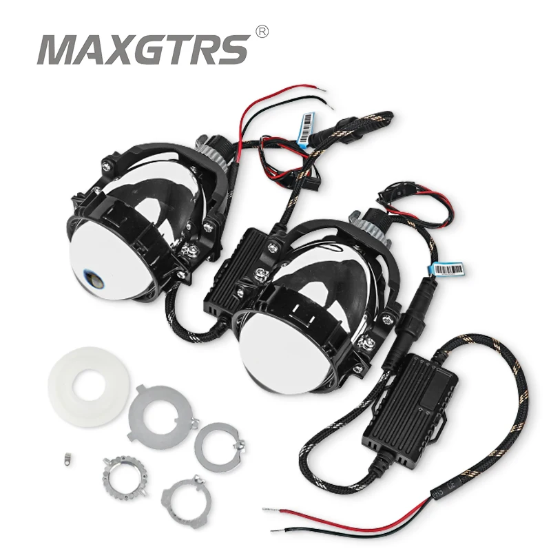 2x70 Вт 3 0 дюймовый Bi LED объектив фары линзы H4 H7 H1 9005 9006 проектор светодиодный