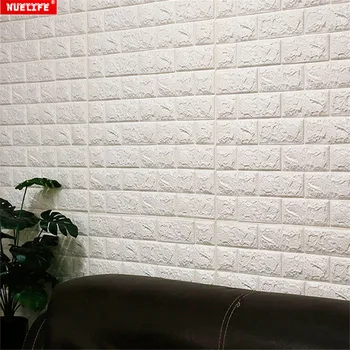 

Brick pattern 3d t wallpaper self-adhesive bedroom kindergarten wall waterproof anti-collision soft bag wallpaper for kids room