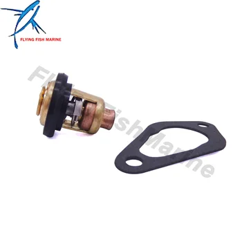 

855676002 8M0119207 Thermostat & 27-853702005 Gasket for Mercury Marine Boat Motor 8HP 15HP 20HP 25HP 35HP, Sier