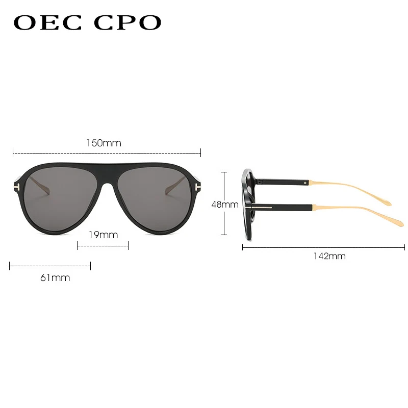 OEC CPO, классические солнцезащитные очки пилота, мужские очки для вождения, коричневые, серые, прозрачные линзы, солнцезащитные очки, мужские, винтажные, брендовые, солнцезащитные очки, женские, очки, UV