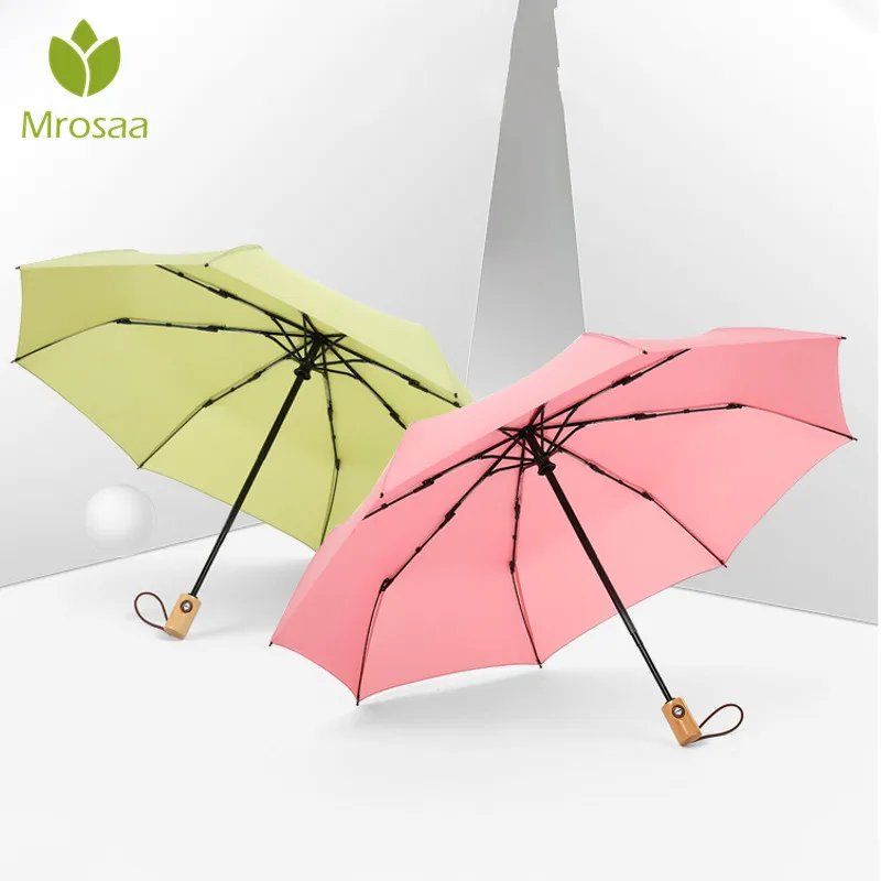 Ветрозащитный складной автоматический зонт от дождя для женщин анти-УФ ветрозащитные автоматические зонты для мужчин черное покрытие ЗОНТ 8 к зонтик