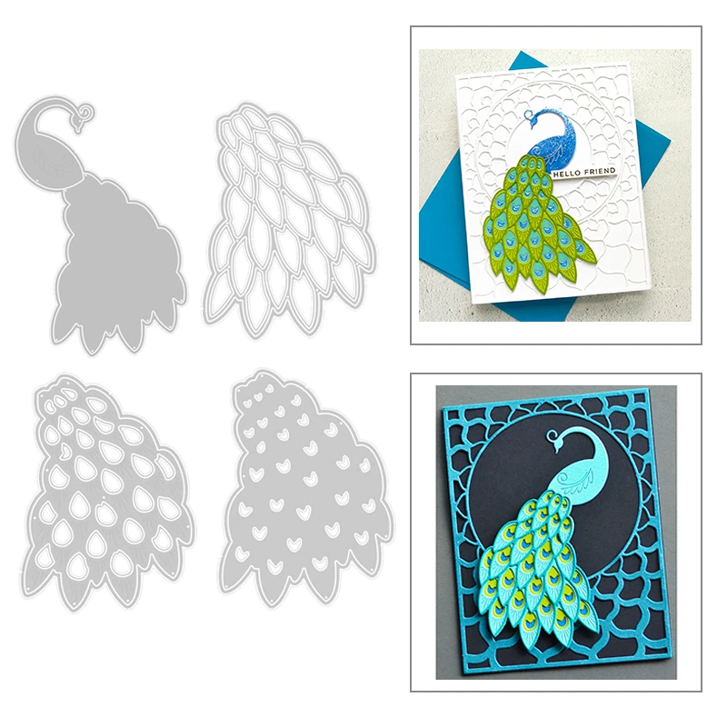 Download 2020 New Animal Peacock Tail Embossing Layering Metal Cutting Dies For Diy Layered Greeting Card Scrapbooking Making No Stamps Cutting Dies Aliexpress