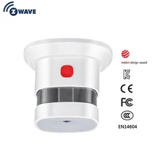 Z-vague Fumée Capteur Intelligent Accueil UE Version 868.42 mhz Z vague détecteur de fumée Puissance Batterie Exploité(China)