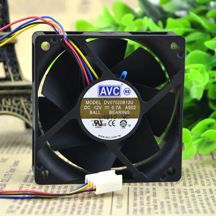 AVC 7020 DV07020B12U 12V 0.7A 7CM ִ  ӵ PWM µ    
