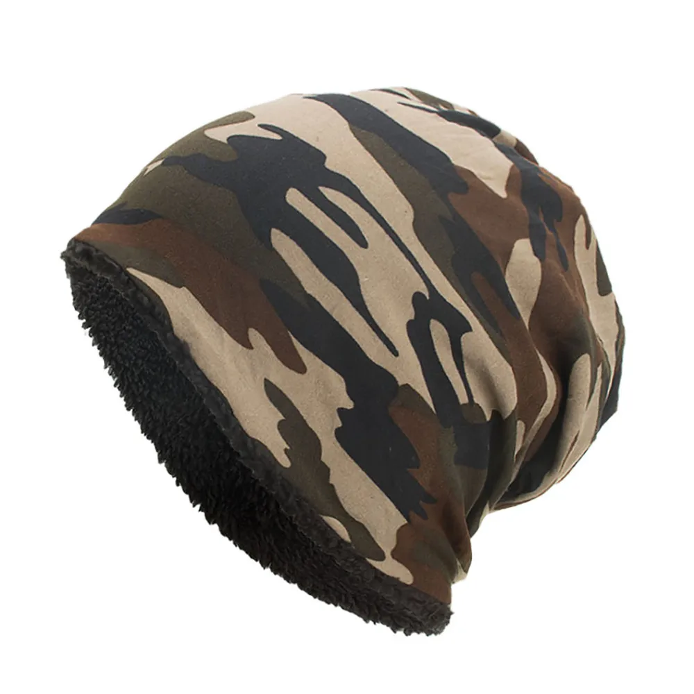 Осенне-зимняя летняя шапка для мужчин и женщин, Тактическая Военная камуфляжная шапочка, Вязаная хлопковая шапка Skullie, термо-шарф, камуфляжная шапка e2