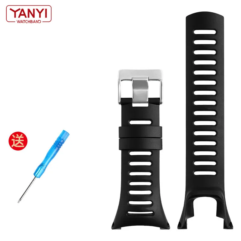 Flexible Rubber Watchband Replacement Strap