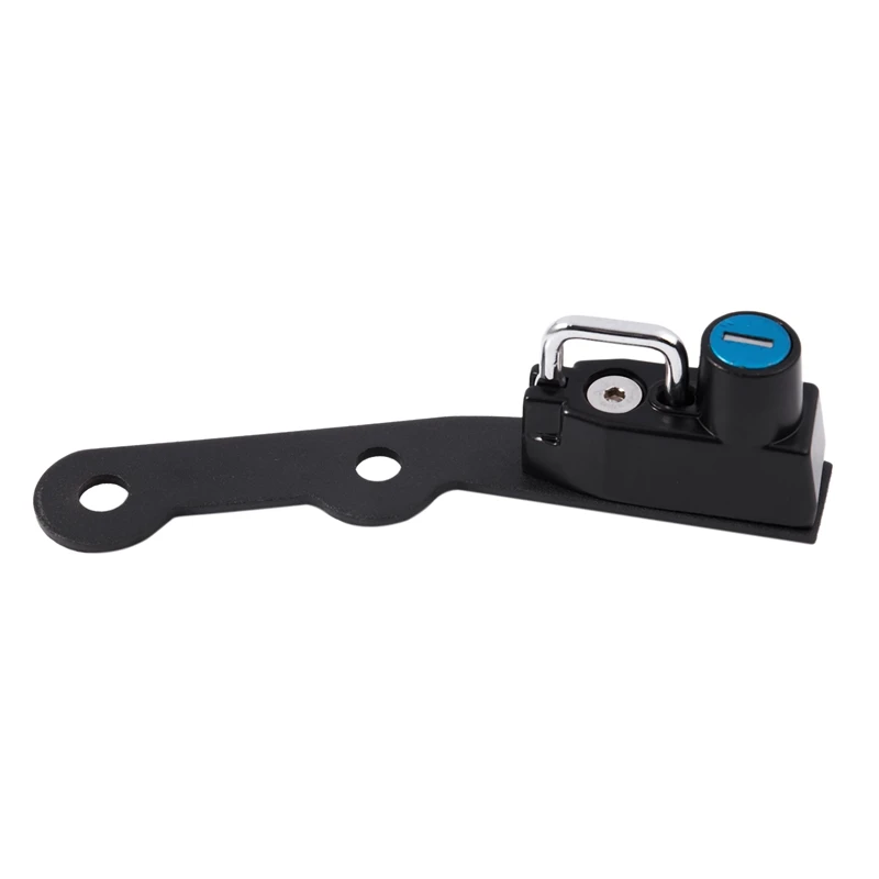 

Motorcycle Helmet Lock Mount Hook Black Side Anti-Theft Security Alloy with 2 Keys Universal for Yamaha MT-09 FZ-09 FJ-09 XSR900