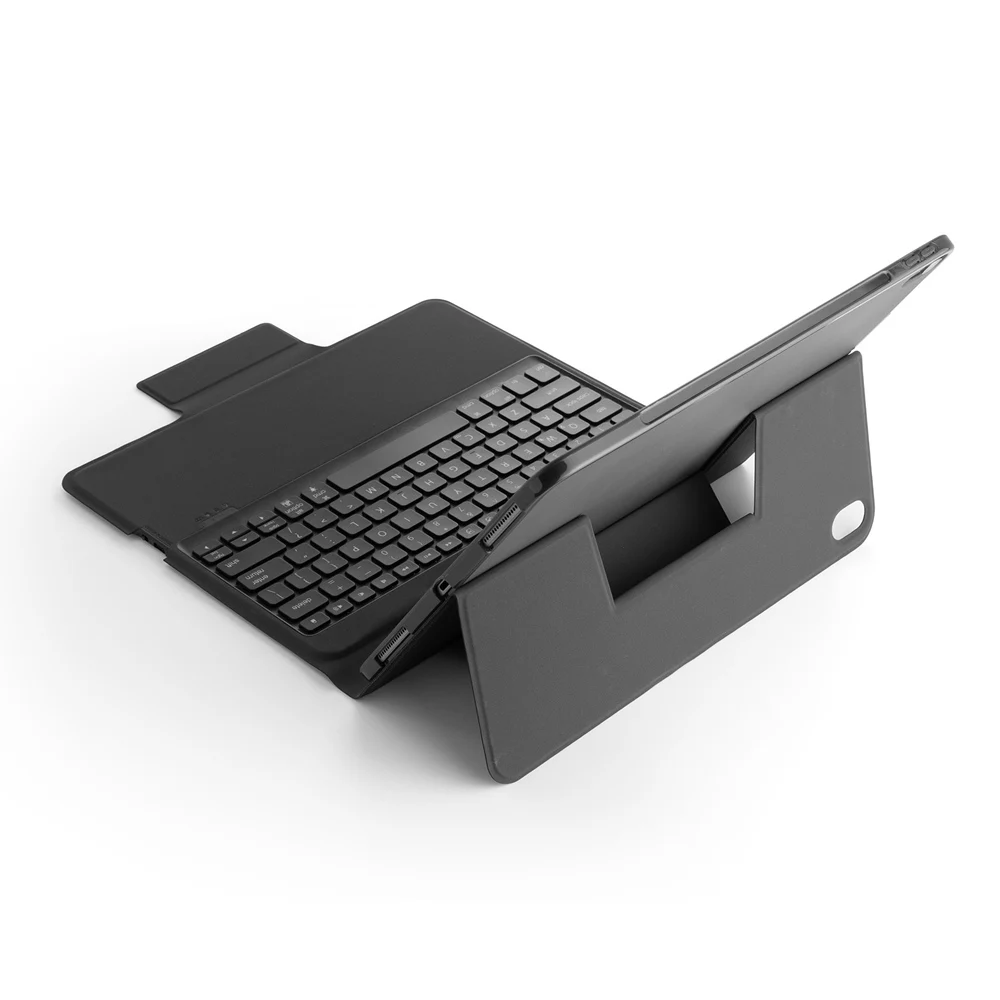 Для iPad Pro 12,9 тонкий смарт 7 цветов подсветка беспроводной Bluetooth русский/Иврит Клавиатура Чехол встроенный карандаш держатель