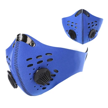 

Outdoor Sports Valve Mouth Mask Anti Haze PM2.5 Dust Mask Pollution Facial Respirator Reusable Earloop Carbon Filter Face Masks