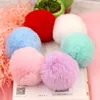 6cm Rex Rabbitt Fur Ball Lovely Fluffy Stof Pompom Women Bag Keychain Headband Toys DIY Accessory Jewelry Big Soft Furry Pompons ► Photo 2/6