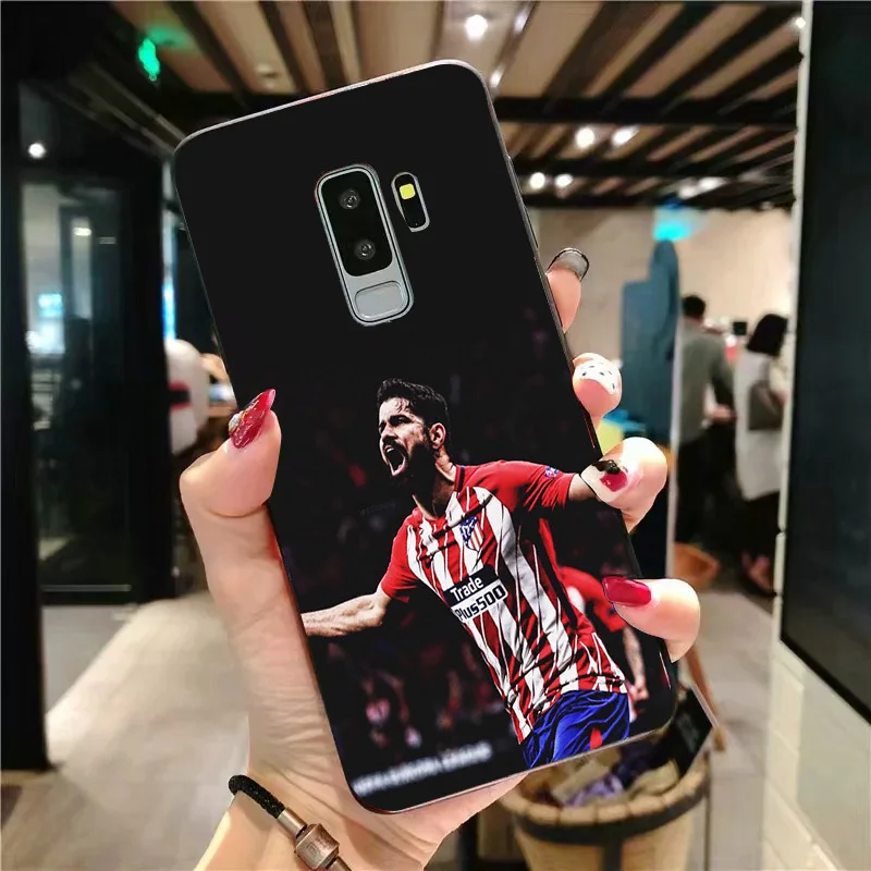Чехол для телефона Diego, для samsung Galaxy S10, S8, S9 Edge, сделай сам, черный, мягкий, TPU, Атлетико, Мадрид, FC, для A7, A9, C10, C9, J7, Note9, S8, S10E - Цвет: A2016