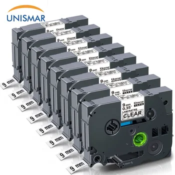 

Unismar 8PK TZe-121 Black on Clear 9mm Labelings Tape for Brother P-Touch PT-D210 PT-D200 PTH110 PTD400AD PT-P700 PTD600 PT-1280