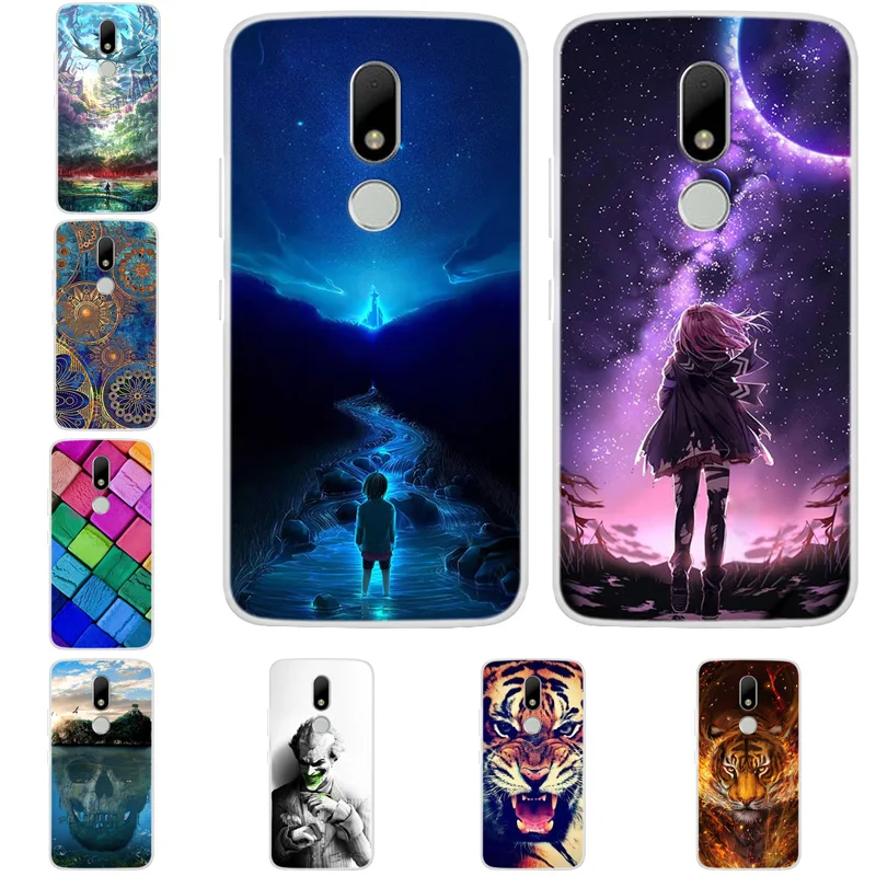 

For Capa Moto M XT1663 Case Silicone Cartoon Printed Soft TPU Back Cover For Motorola Moto M Case For Moto M XT1662 Cover Coque