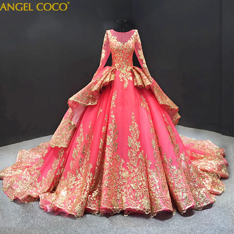 Рисунок 2 - Роскошное Золотое свадебное платье с сердечком