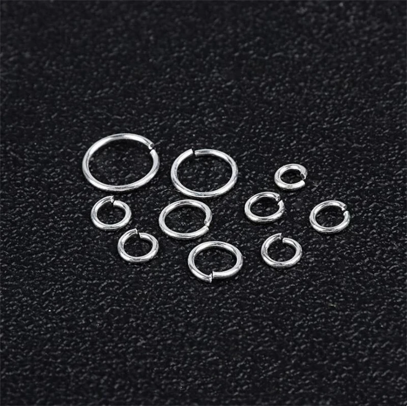 30-60pcs 925 Sterling Silver Open Jump Rings 3-6mm Split Ring Connectors  for DIY Earrings Bracelet Jewelry Making Findings - AliExpress