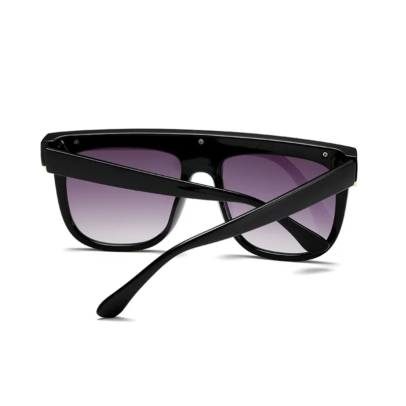 GIFANSEE Женские квадратные негабаритные солнцезащитные очки, градиентные очки с большой оправой, винтажные фирменные дизайнерские очки uv400 с плоским верхом, роскошные