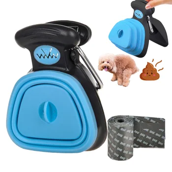 

Foldable Dog Poop Bag Dispenser Travel Dog Pet Pooper Scooper Bags Animal Waste Cleaning Picker Poop Scoop Pick Up Pet Product
