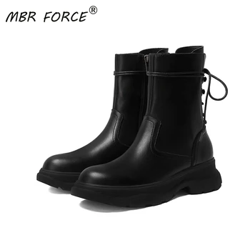 

MBR FORCE 2020new fashion ladies classic high-quality comfortable non-slip thick-soled lace-up warm casual style ankle boots