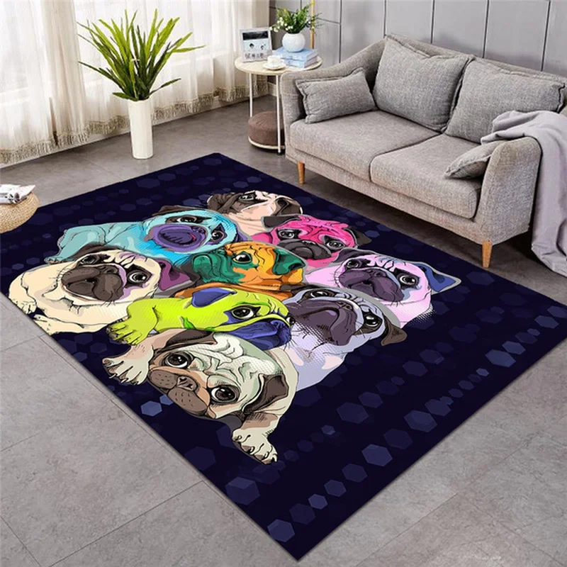 Lovely Bulldog Printed Soft Mat  Floor Rug Kitchen/Bathroom Mat 