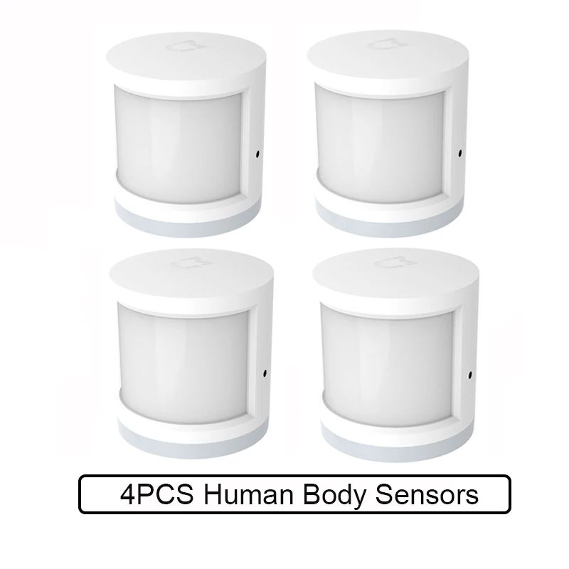 4pcs Xiao mi jia датчик человеческого тела портативный Zigbee подключение mi home приложение умный датчик движения тела для безопасности дома - Цвет: 4pcs