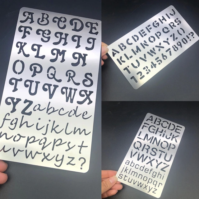 Cursive Letter Stencils Hobby Lobby