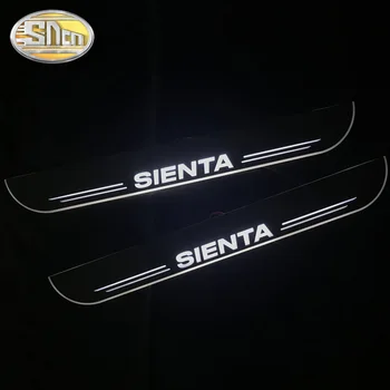 

SNCN 2PCS Car LED Door Sill For Toyota Sienta 2015 - 2019 Ultra-thin Acrylic Dynamic LED Welcome Light Scuff Plate Pedal
