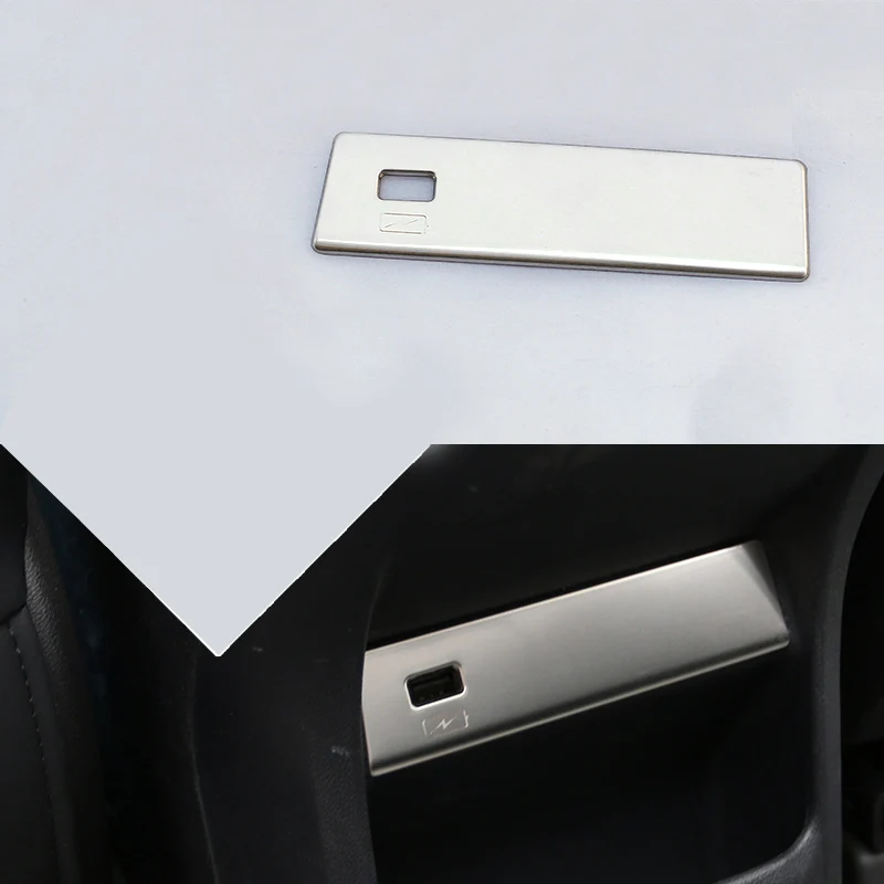 Lsrtw2017 для Changan Cs75 Plus Автомобильная задняя USB Панель Планки салонные аксессуары молдинги хром