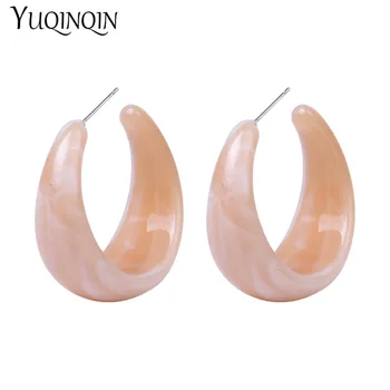 

Fashion Circle Resin Acrylic Drop Earring Colorful Round Big/Long Earrings for Women Statement Korean Earings Cute Ethnic Brinco