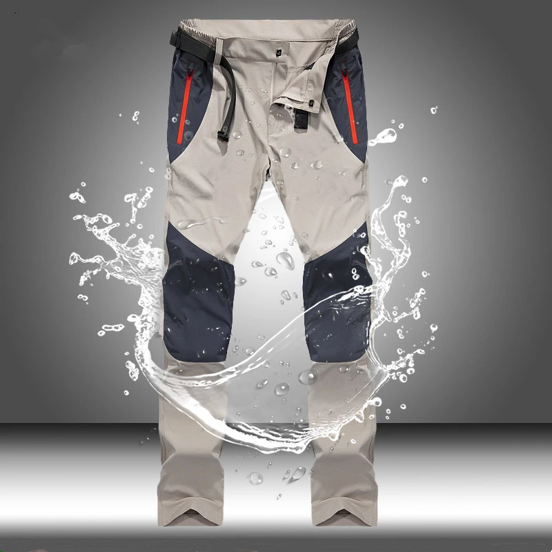 Men's Cargo Pants Waterproof Breathable Outdoor Quick Dry Joggers Spring Summer Casual Male Solid Tactical Pants Long Trousers slim cargo pants