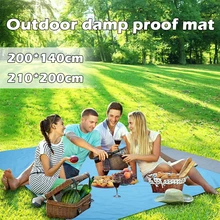 

1pc Outdoor Damp Proof Mat Large Sand Free Beach Blanket Waterproof Camping Mat Sleeping Mattress Portable Picnic Travel Rug